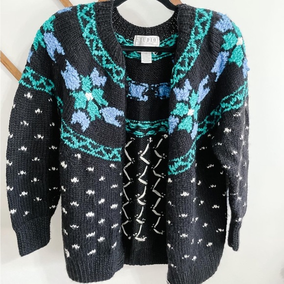 Michelle Stuart Sweaters Vintage Hand Knit Cardigan Poshmark
